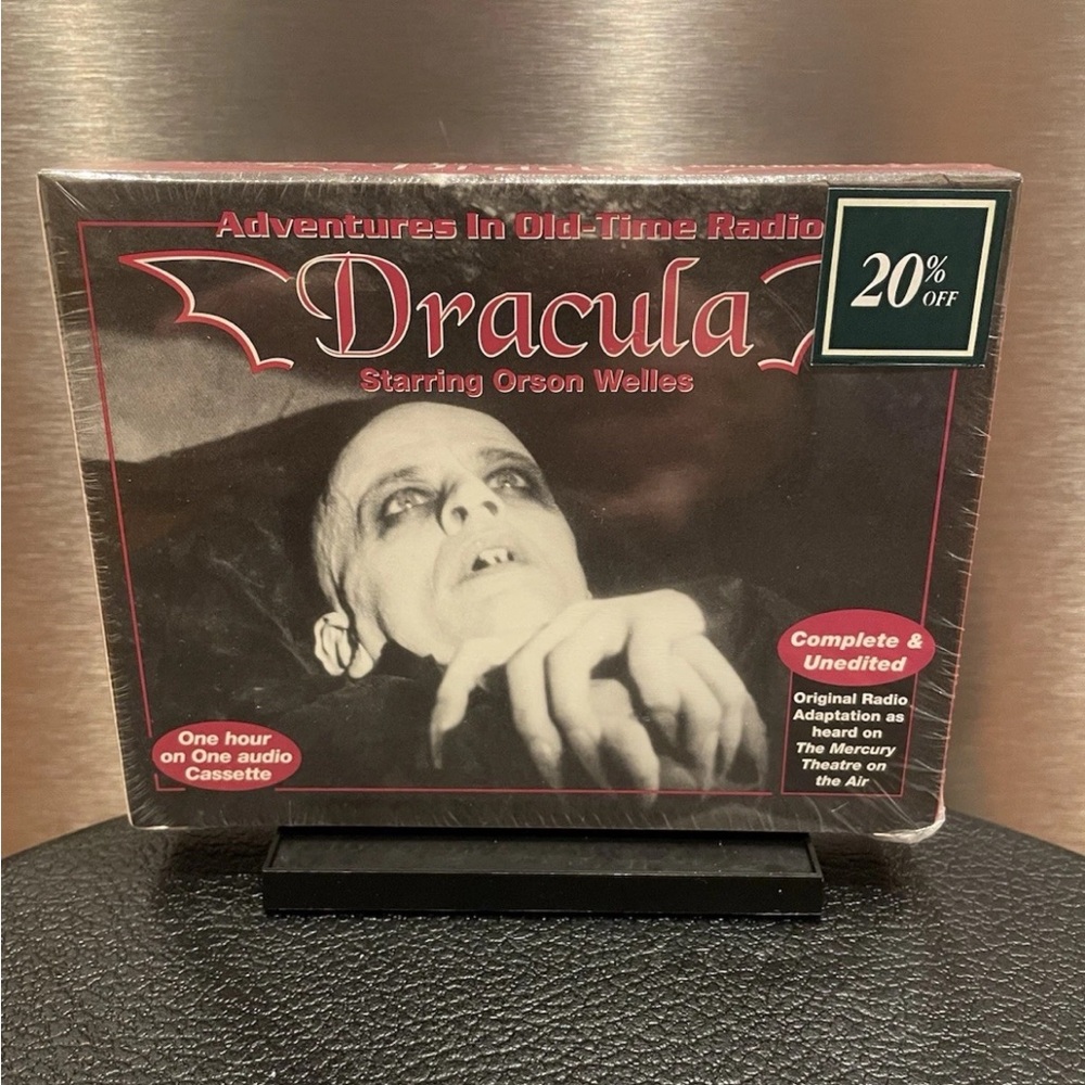 Dracula Audio Cassette with Orson Welles Still Sealed